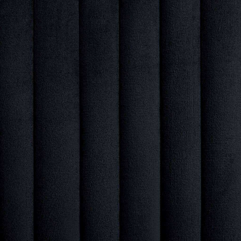 Dining Chairs 2 pcs Black Velvet