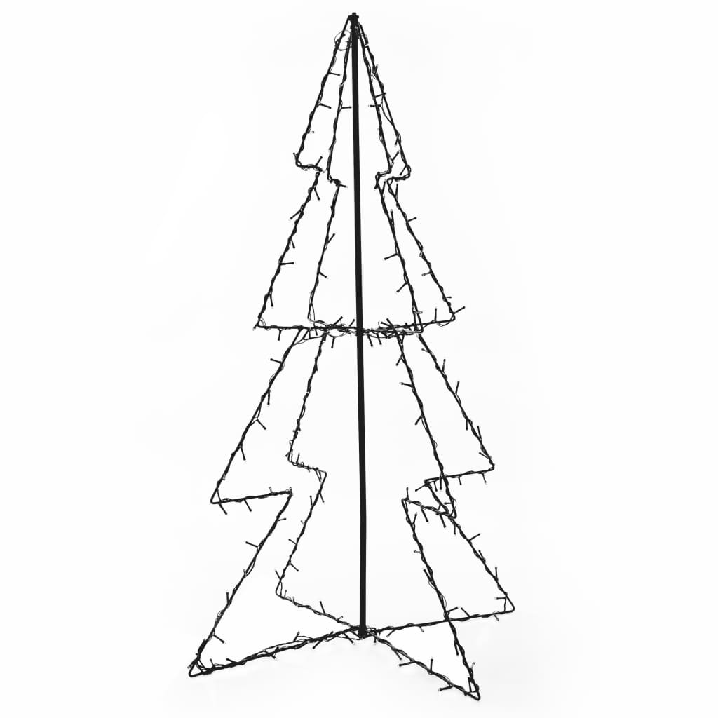 Christmas Cone Tree 160 LEDs Indoor and Outdoor 78x120 cm