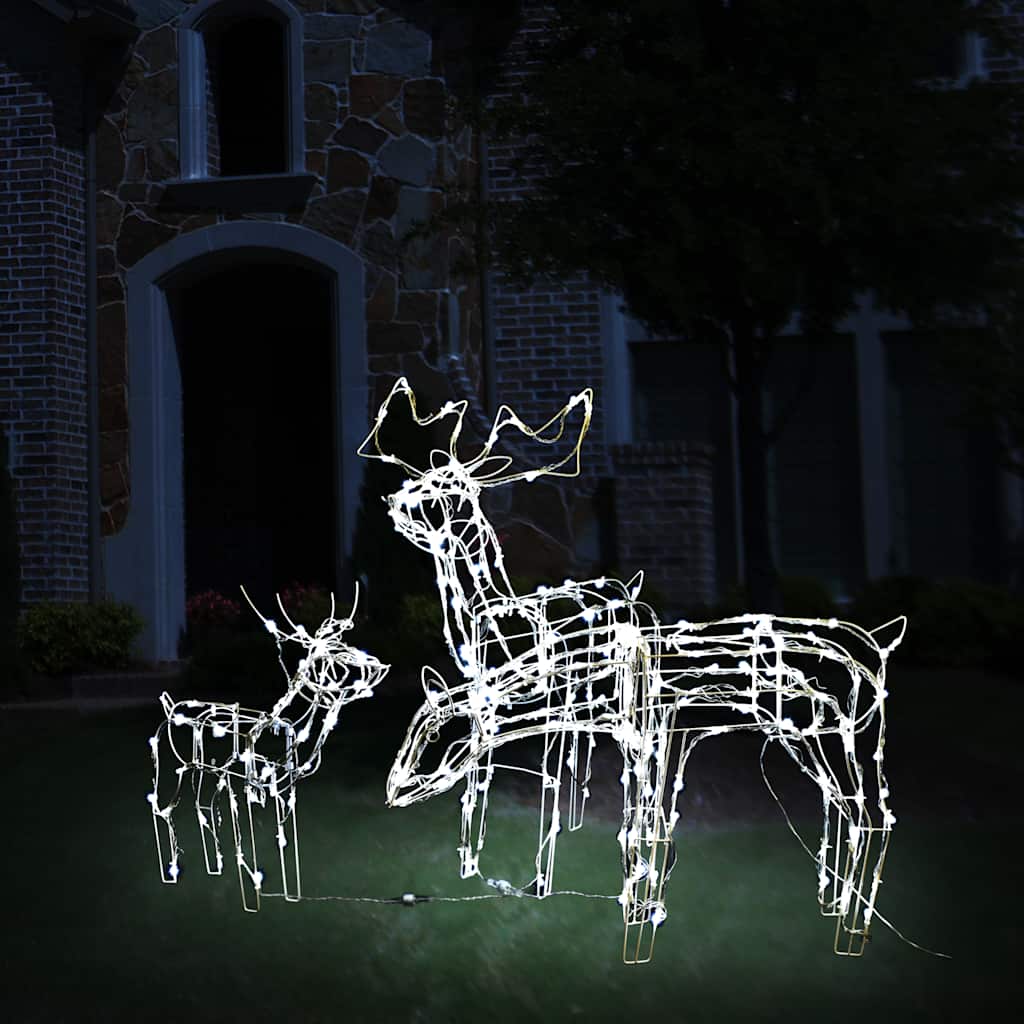 3 Piece Christmas Light Display Reindeers 229 LEDs