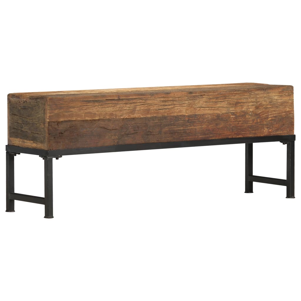 Bench 120 cm Solid Reclaimed Wood