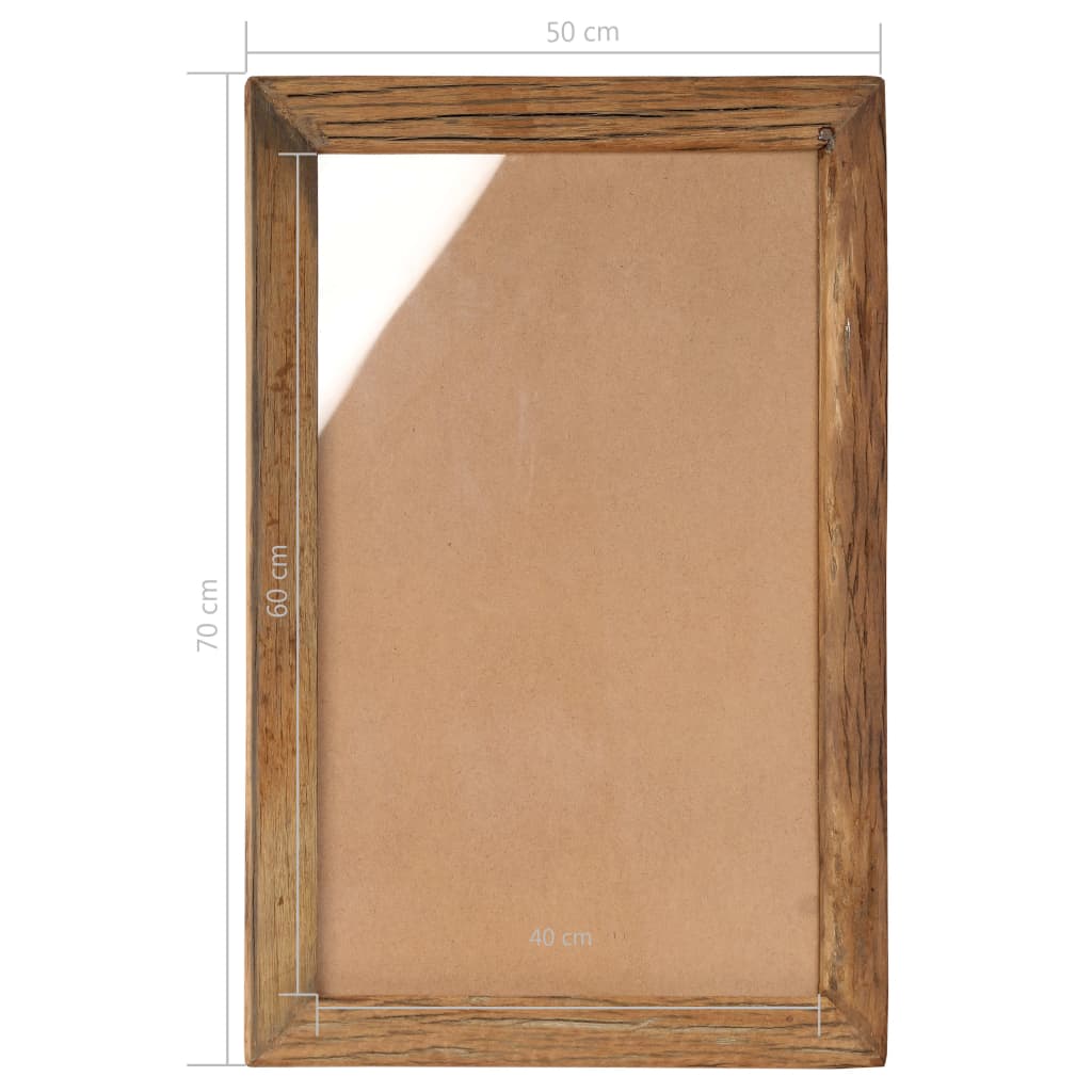 Photo Frames 2 pcs 50x70 cm Solid Reclaimed Wood and Glass
