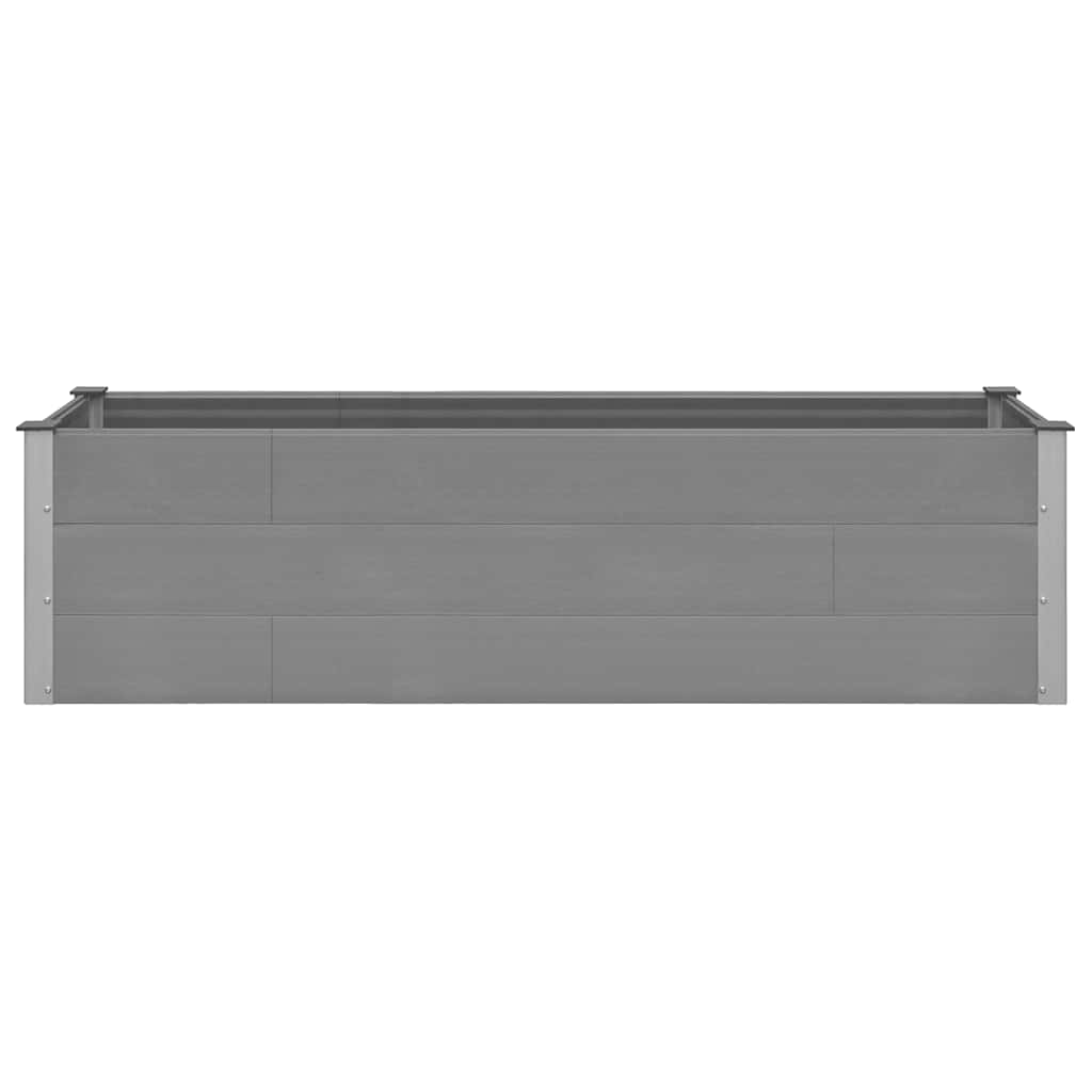 Garden Raised Bed Grey 200x50x54 cm WPC