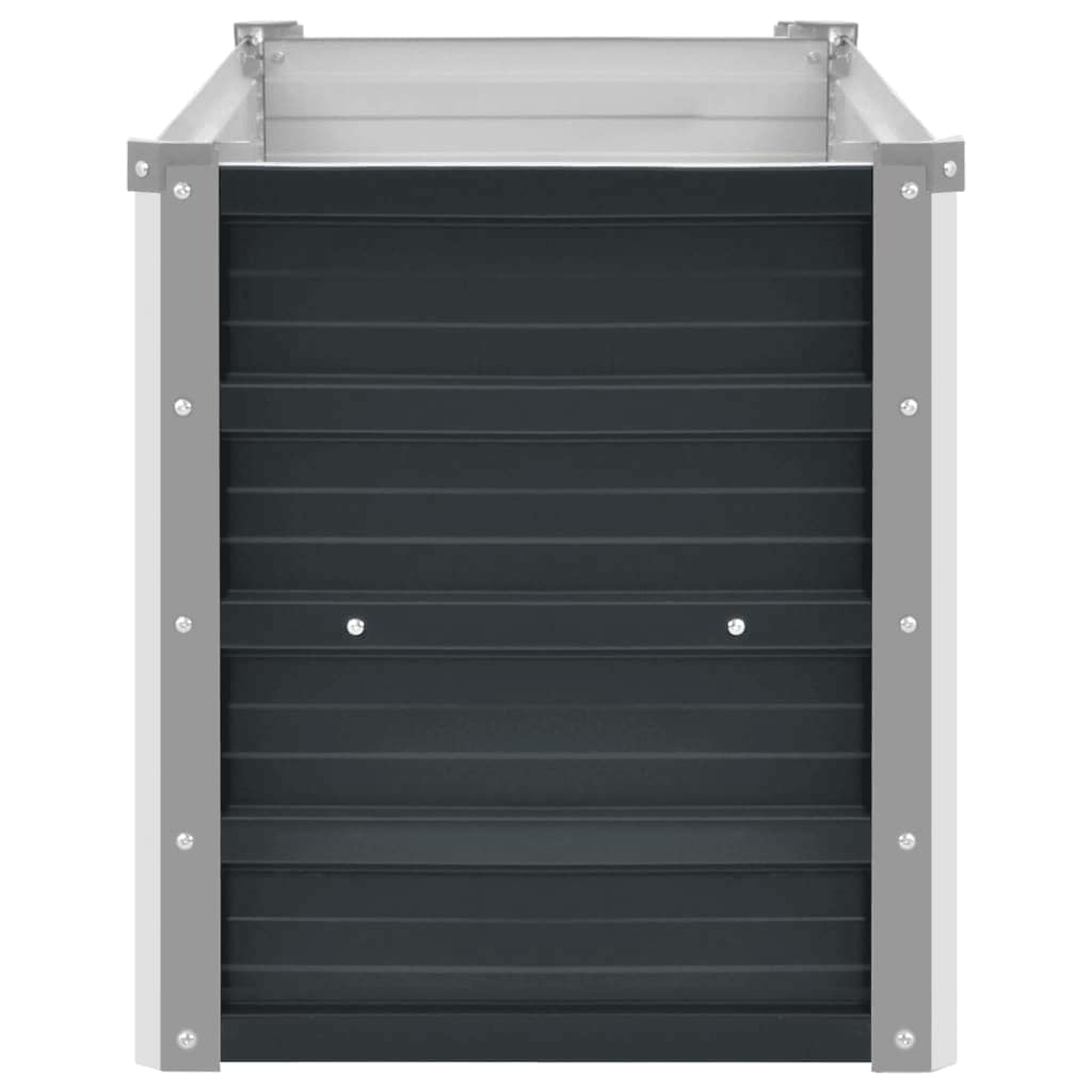 Garden Raised Bed Anthracite 160x40x45 cm Galvanised Steel