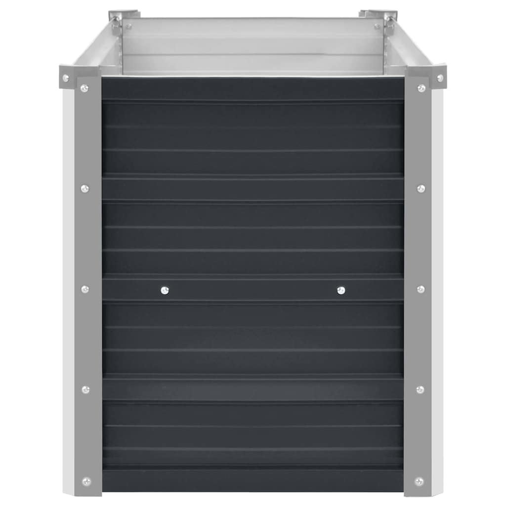 Garden Raised Bed Anthracite 100x40x45 cm Galvanised Steel