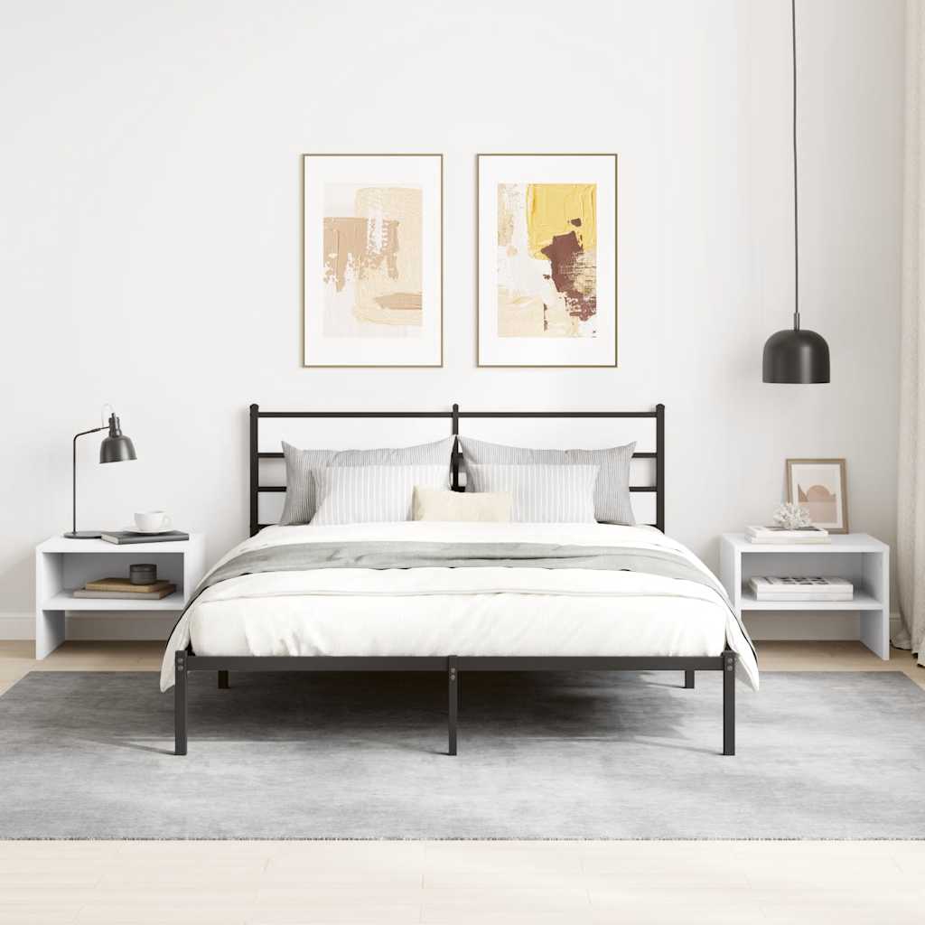 Bedside Cabinets 2 pcs White 40x30x30 cm Engineered Wood