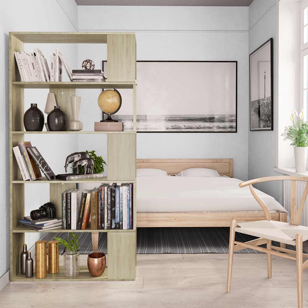 Book Cabinet/Room Divider Sonoma Oak 80x24x159 cm