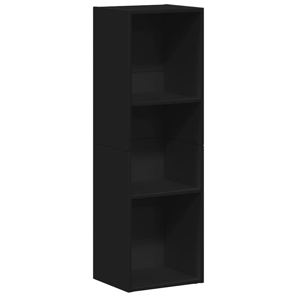 Book Cabinet/TV Cabinet Black 36x30x114 cm Engineered Wood