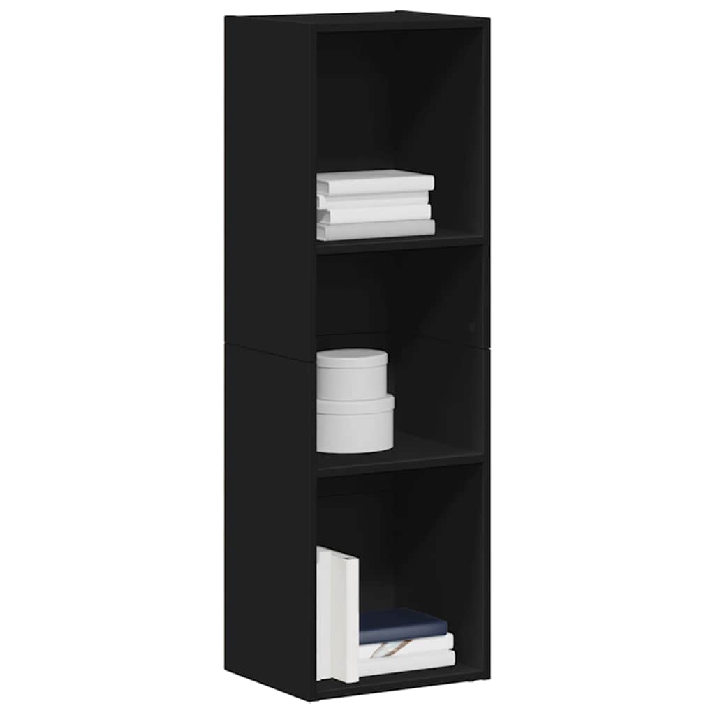 Book Cabinet/TV Cabinet Black 36x30x114 cm Engineered Wood