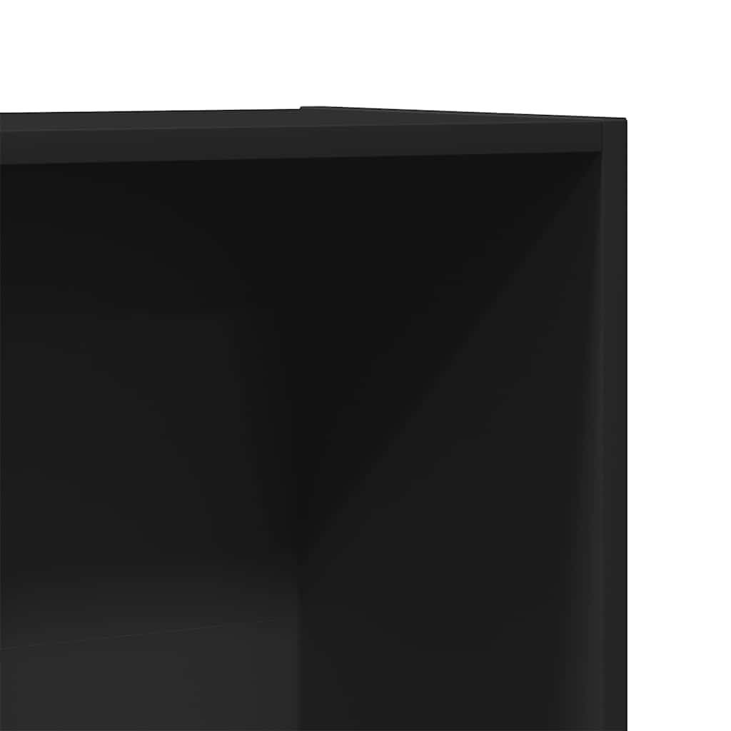 Book Cabinet/TV Cabinet Black 36x30x114 cm Engineered Wood
