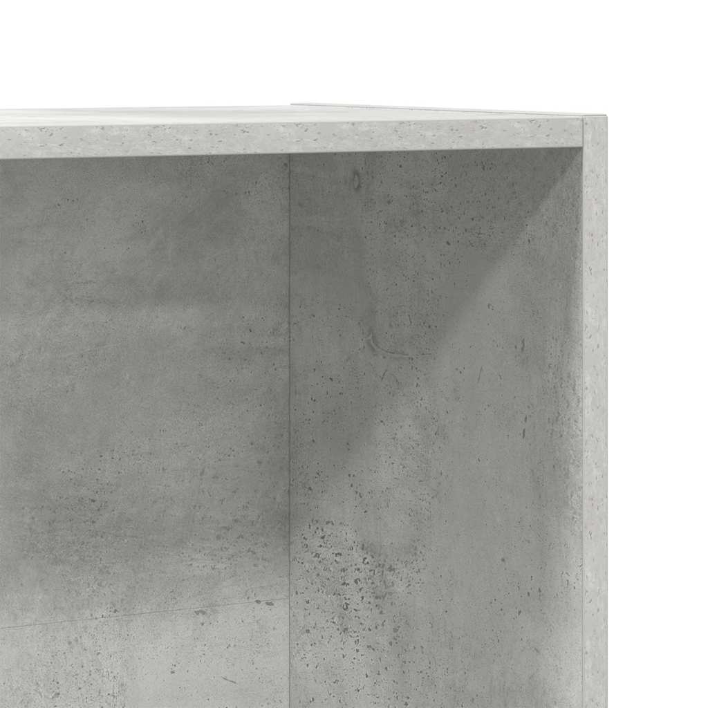 Book Cabinet/Sideboard Concrete Grey 66x30x130 cm Engineered Wood