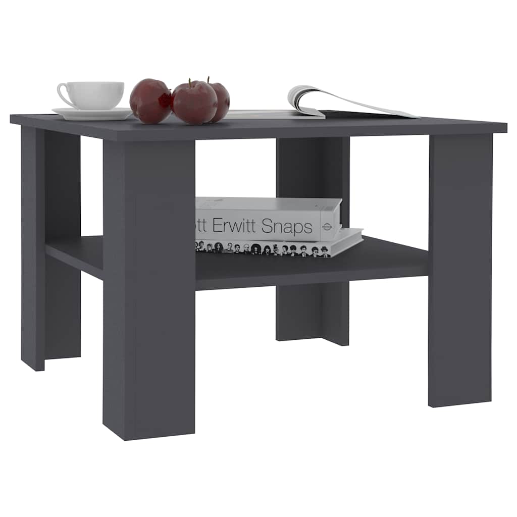 Coffee Table Grey 60x60x42 cm Engineered Wood