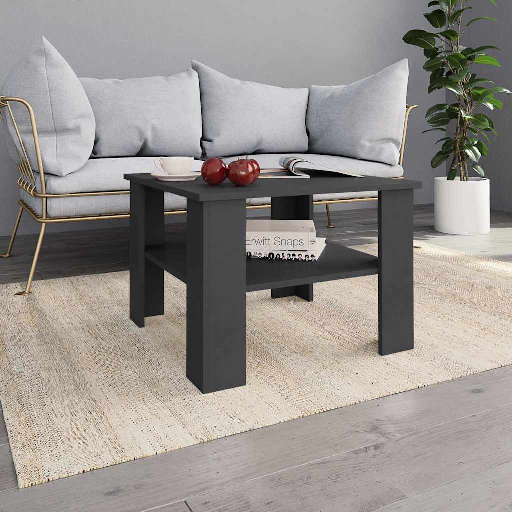 Coffee Table Grey 60x60x42 cm Engineered Wood