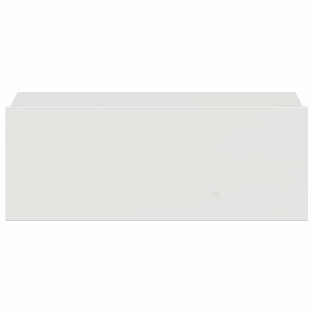 Floating Nightstand High Gloss White 40x30x15 cm Engineered Wood