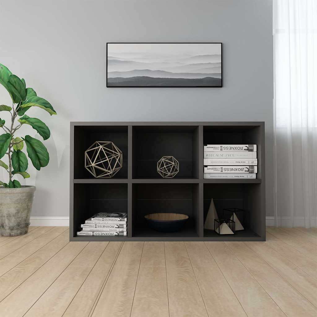 Book Cabinet/Sideboard Grey 66x30x98 cm Engineered Wood