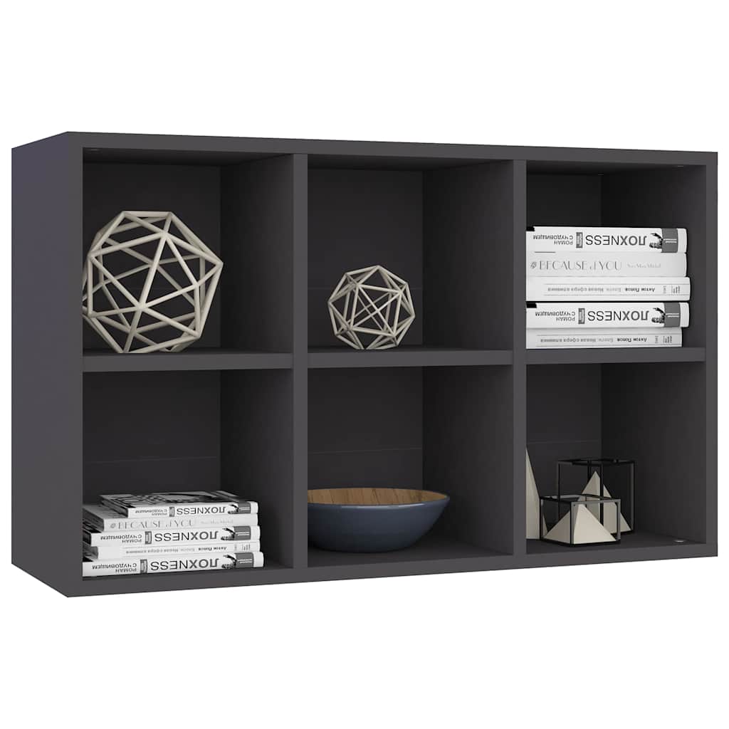 Book Cabinet/Sideboard Grey 66x30x98 cm Engineered Wood