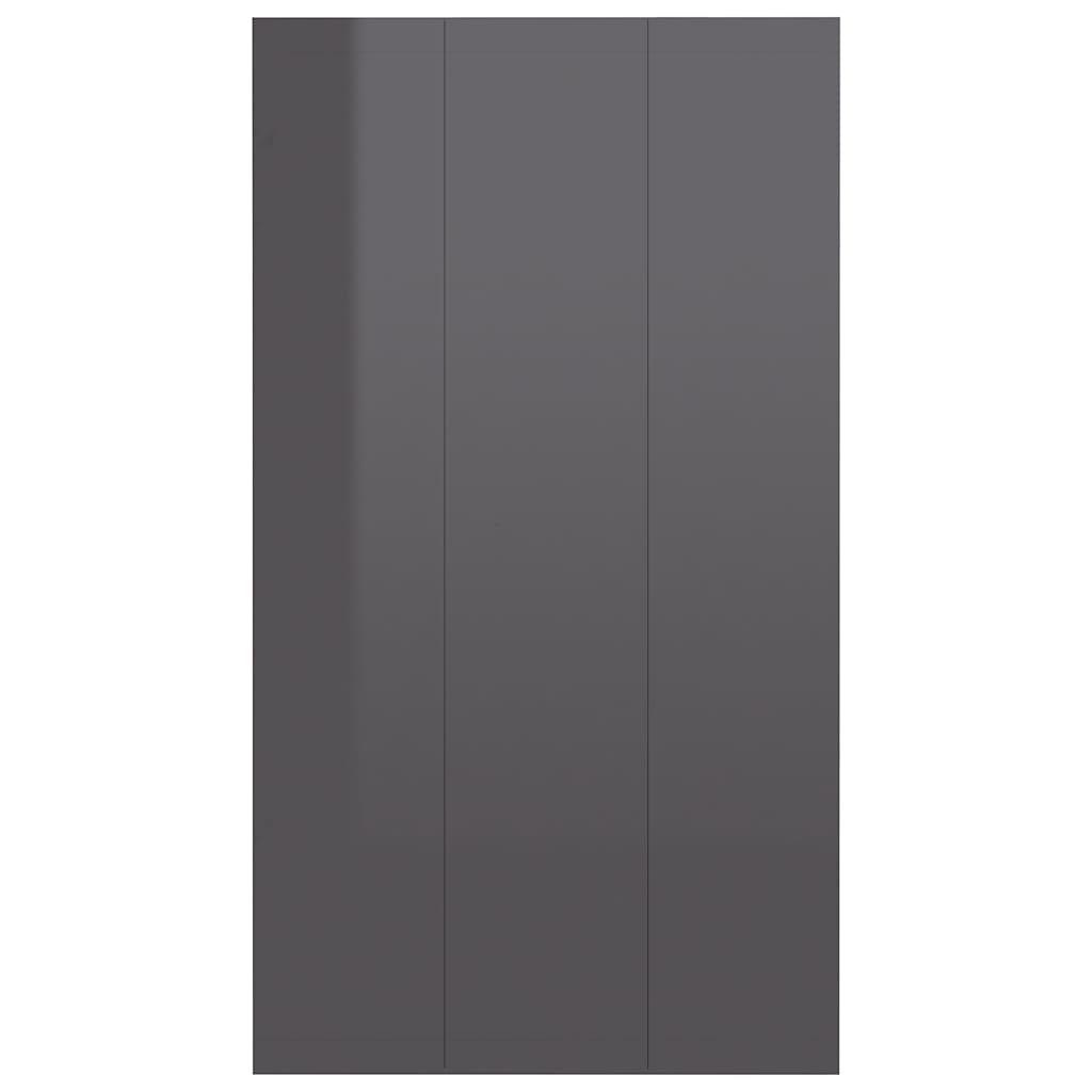 Book Cabinet/Sideboard High Gloss Grey 66x30x98 cm Engineered Wood