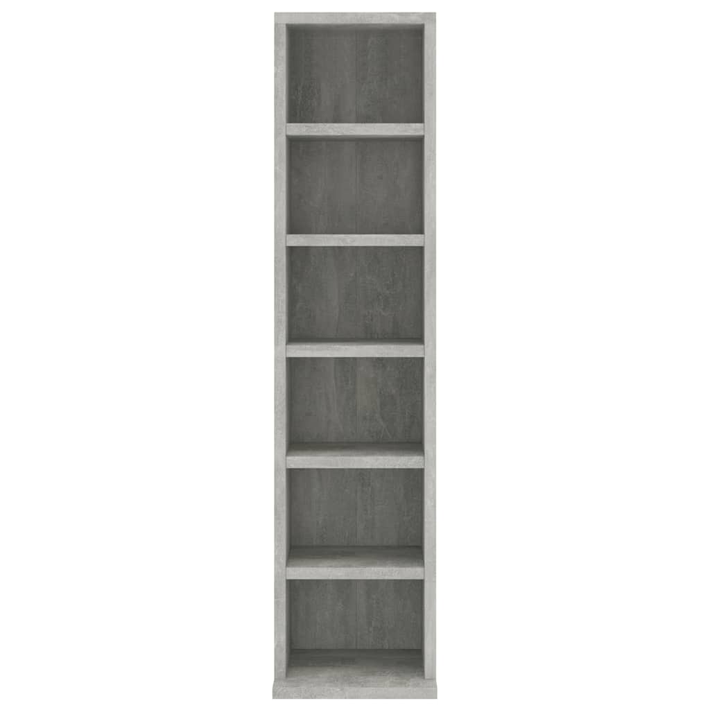 CD Cabinet Concrete Grey 21x20x88 cm Engineered Wood