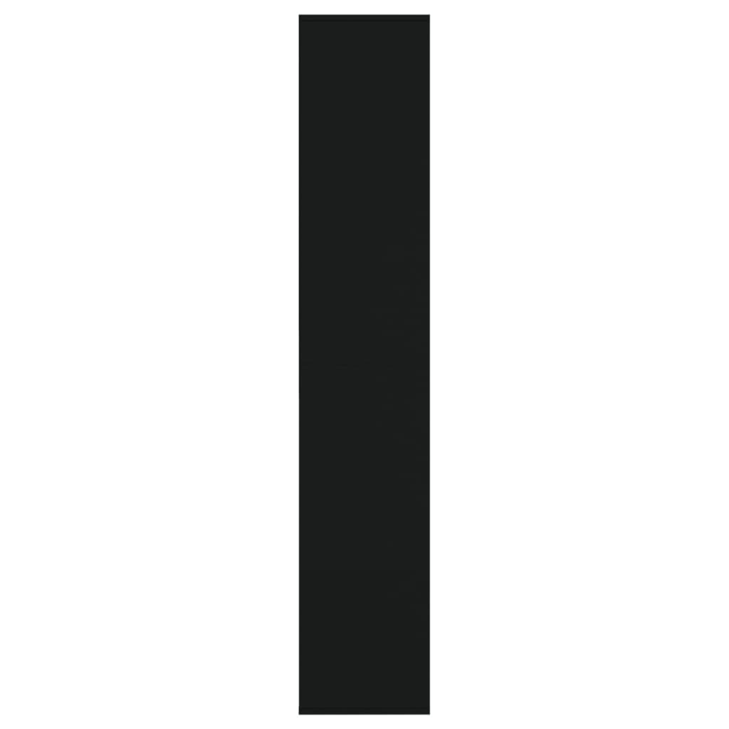 Shoe Cabinet Black 54x34x183 cm Engineered Wood