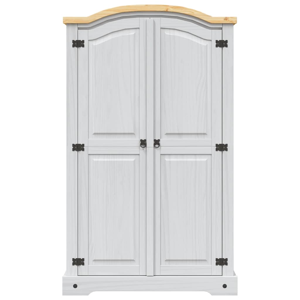 Wardrobe Mexican Pine Corona Range 2 Doors White