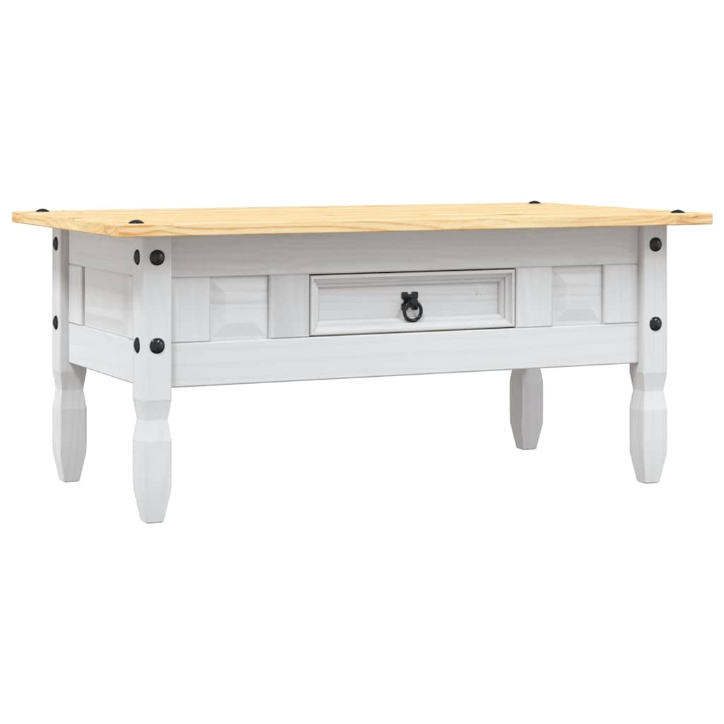 Coffee Table Mexican Pine Corona Range White 100x55x45 cm