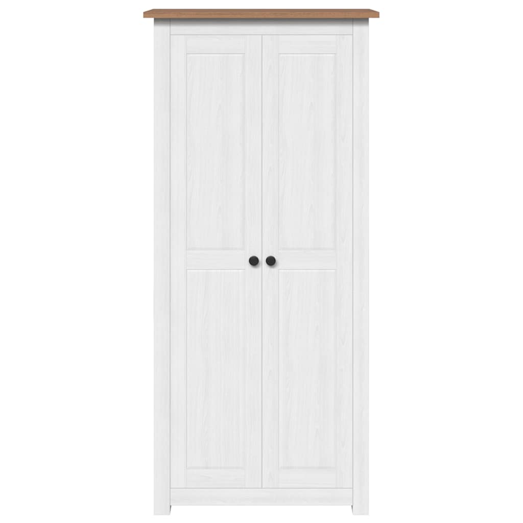 Wardrobe White 80x50x171.5 cm Solid Pine Panama Range