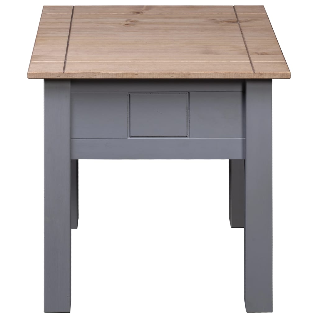 Nightstand Grey 50.5x50.5x52.5 Cm Pine Panama Range