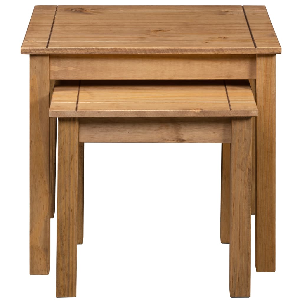Nesting Tables 2 pcs Solid Wood Pine Panama Range