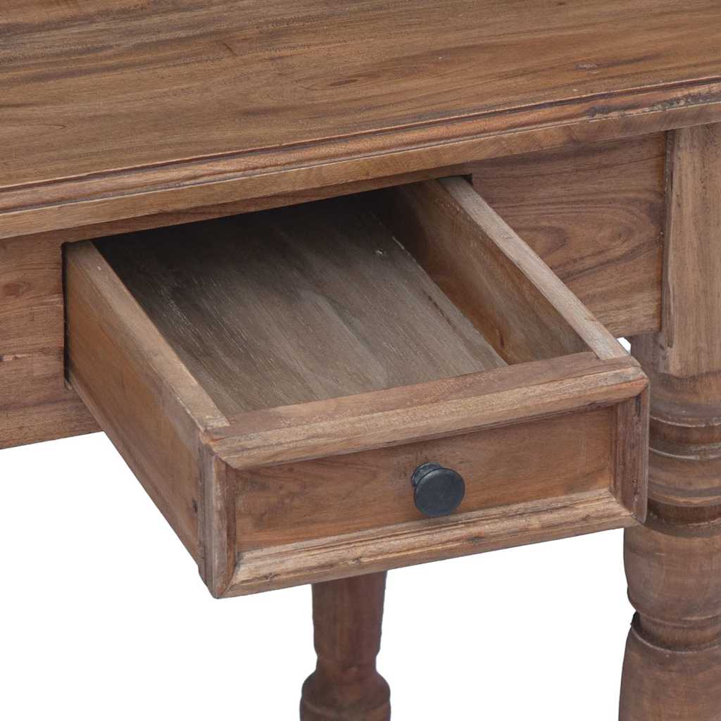 Desk with Drawers 117x57x75 cm Solid Mahogany Wood