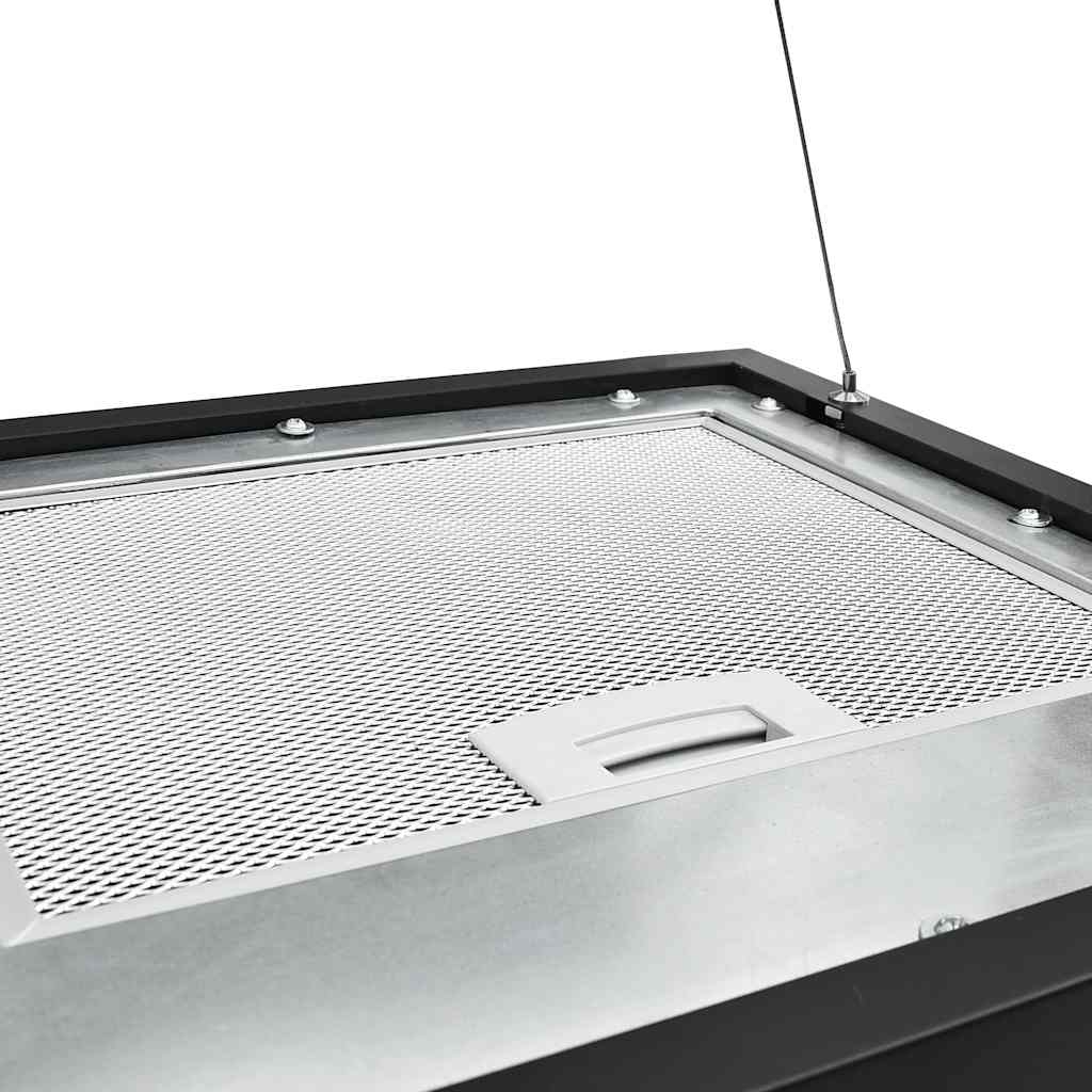 Hanging Island Range Hood Touch Sensor LCD 37 cm Powder-coated Steel