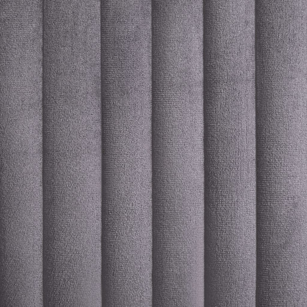 Dining Chairs 4 pcs Grey Velvet