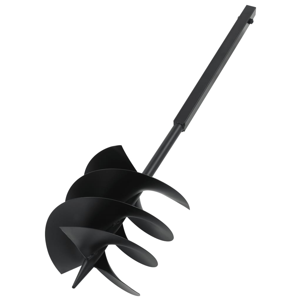 Ground Drill with Handle 250 mm Steel Black