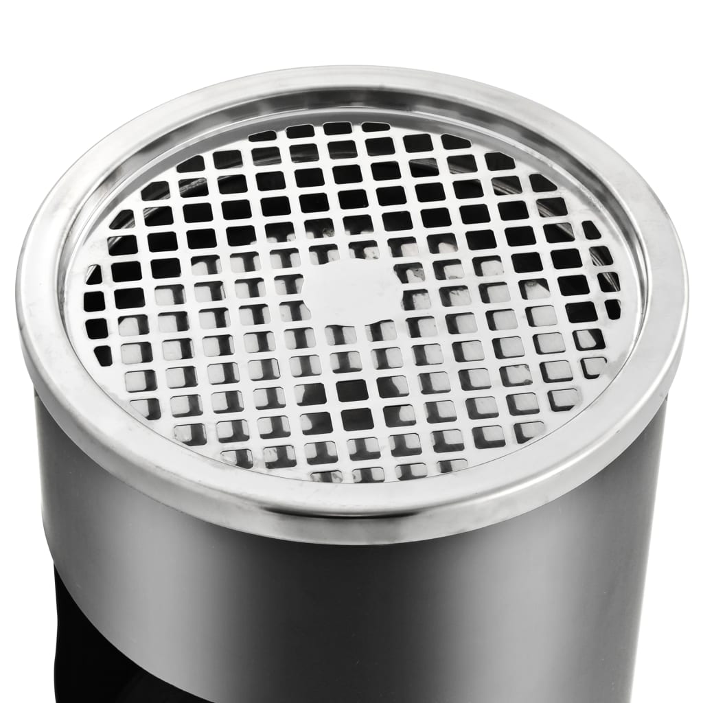 Ashtray Dustbin Hotel 30 L Steel Grey