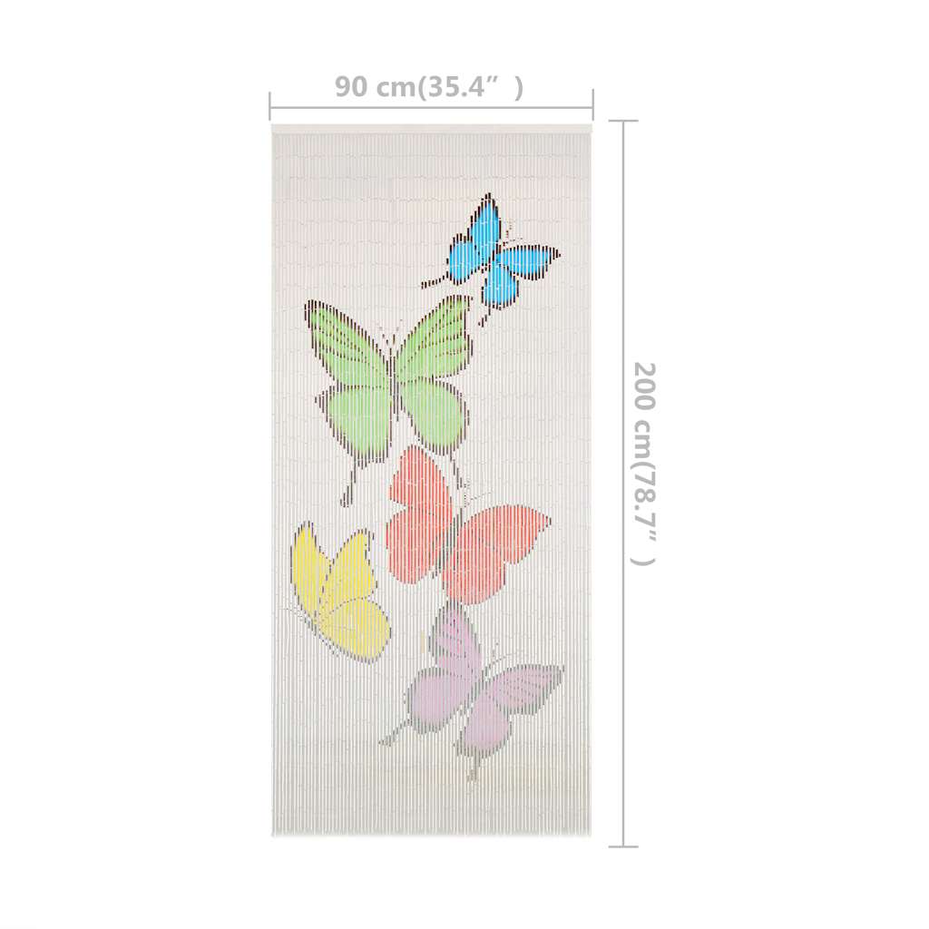 Insect Door Curtain Bamboo 90x200 cm