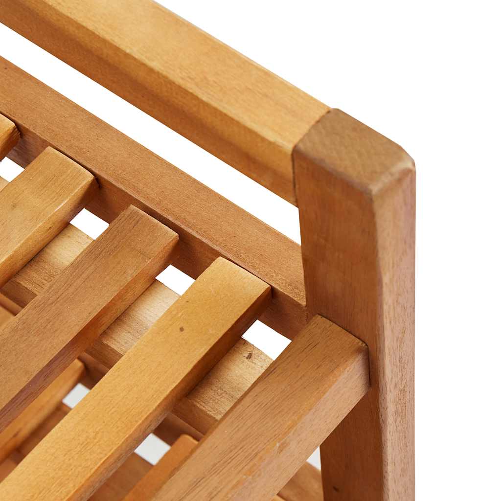 5-Tier Shoe Rack 64x26x80 cm Solid Acacia Wood