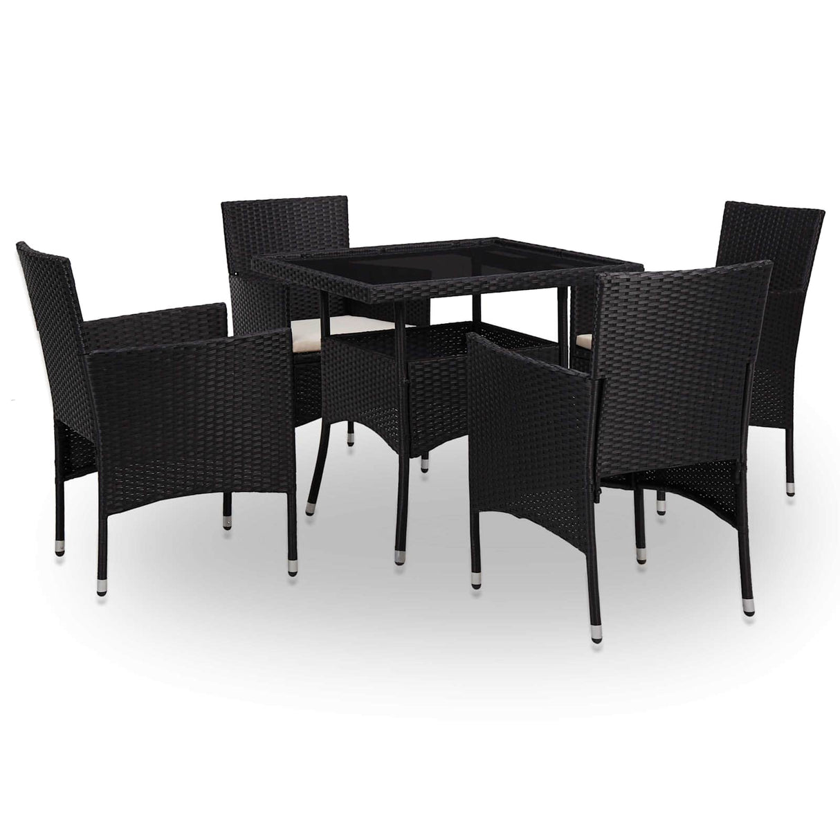 Furniture Set 5 pcs Black