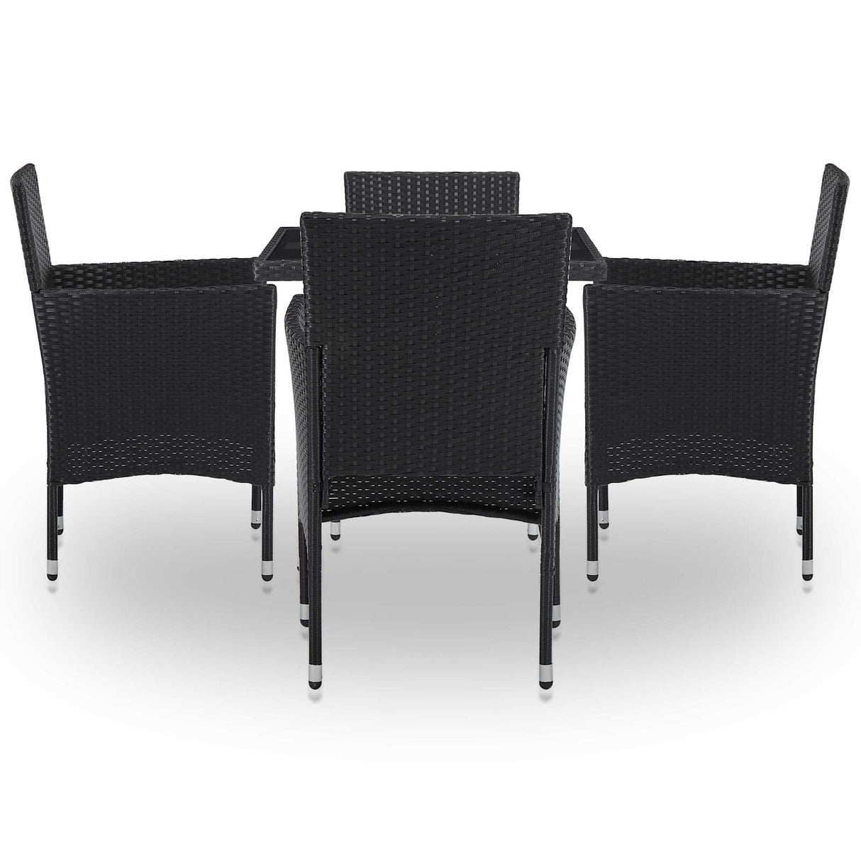 Furniture Set 5 pcs Black
