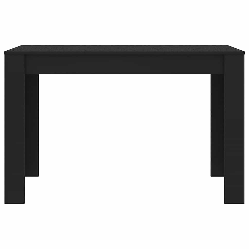 Dining Table Black 120x60x76 cm Engineered Wood