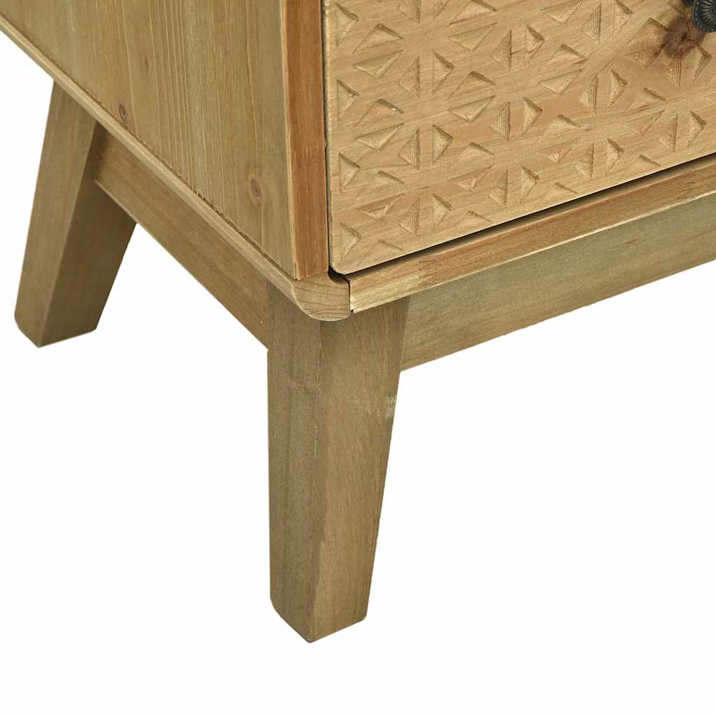 Bedside Cabinet Brown 37x30x51 cm Wood