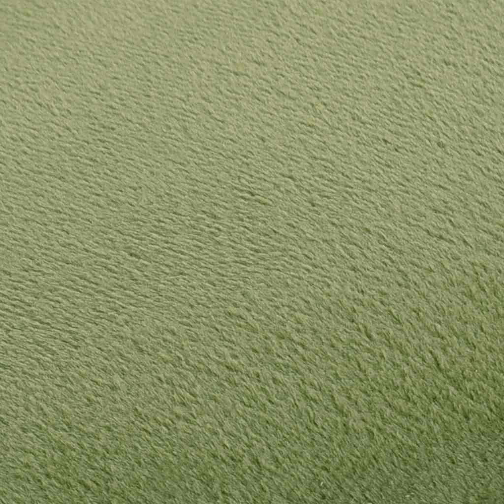 Stool Mustard Green and Gold Velvet 28 x 36 cm