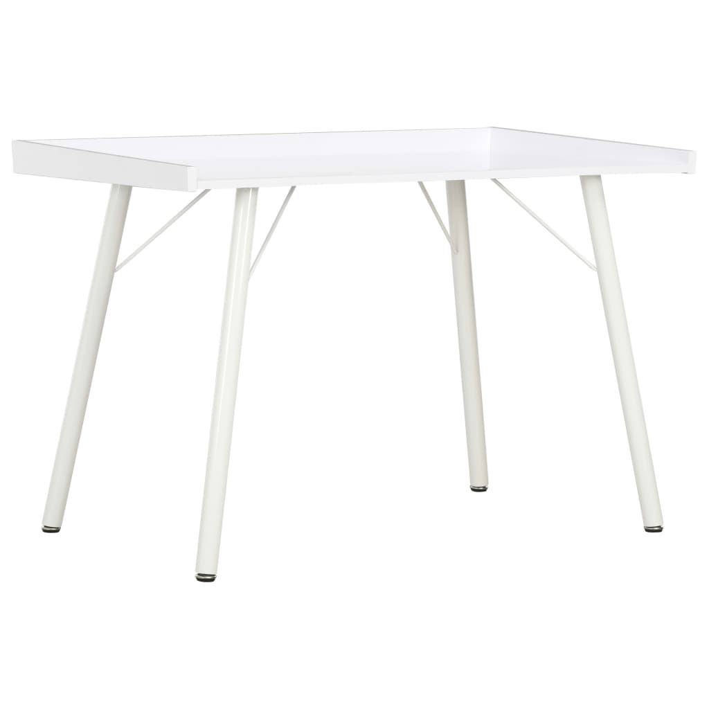 Desk White 90x50x79 Cm