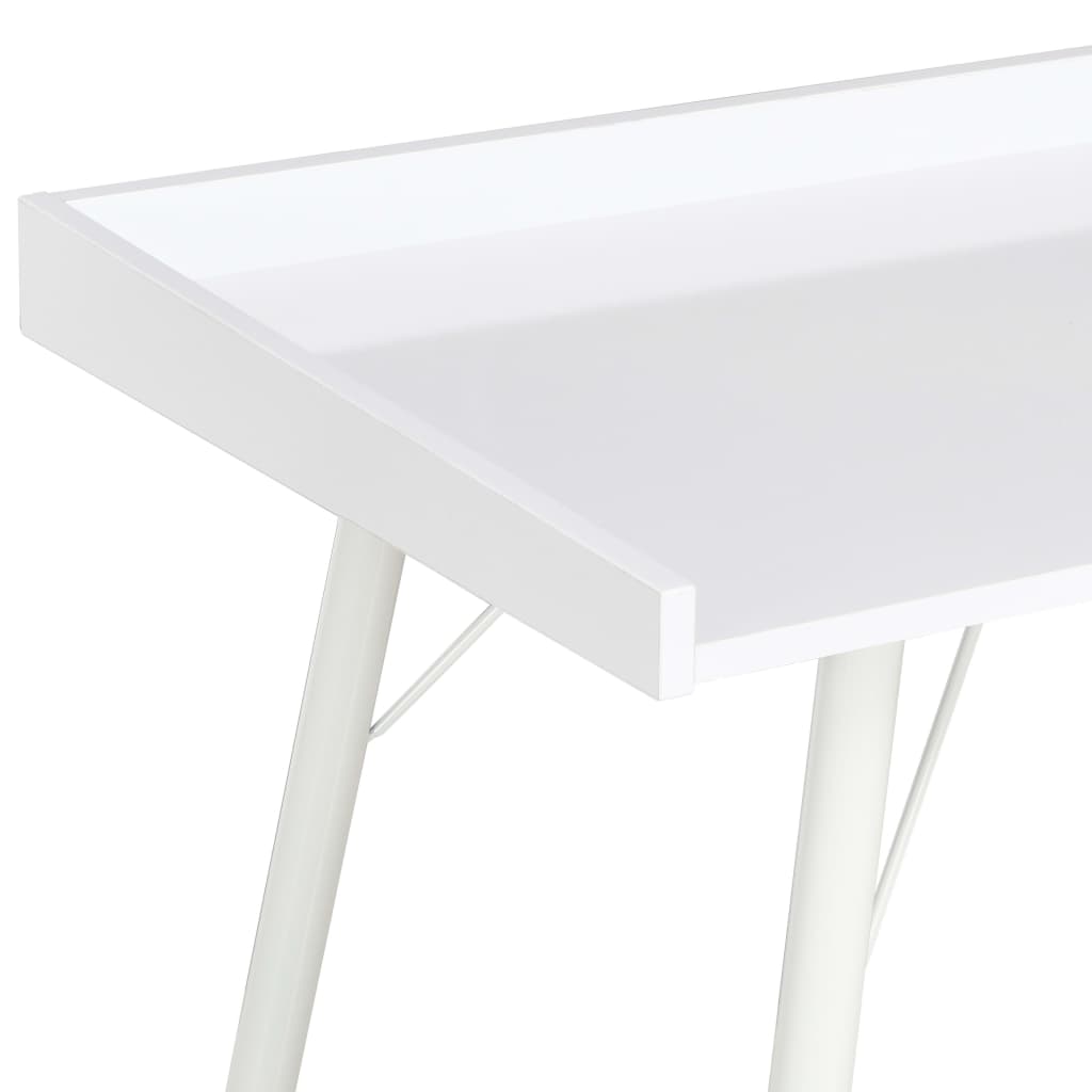 Desk White 90x50x79 Cm