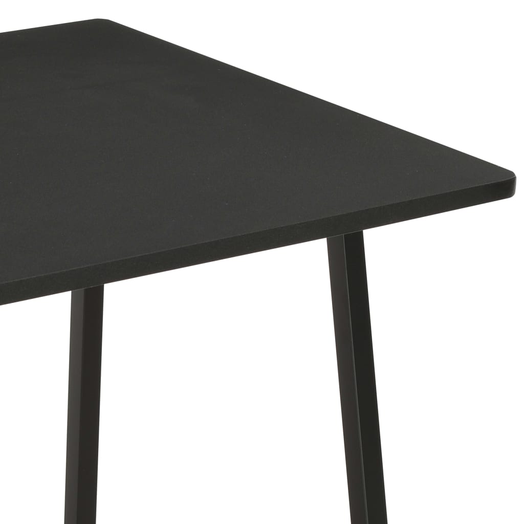 Desk With Shelving Unit Black 102x50x117 Cm