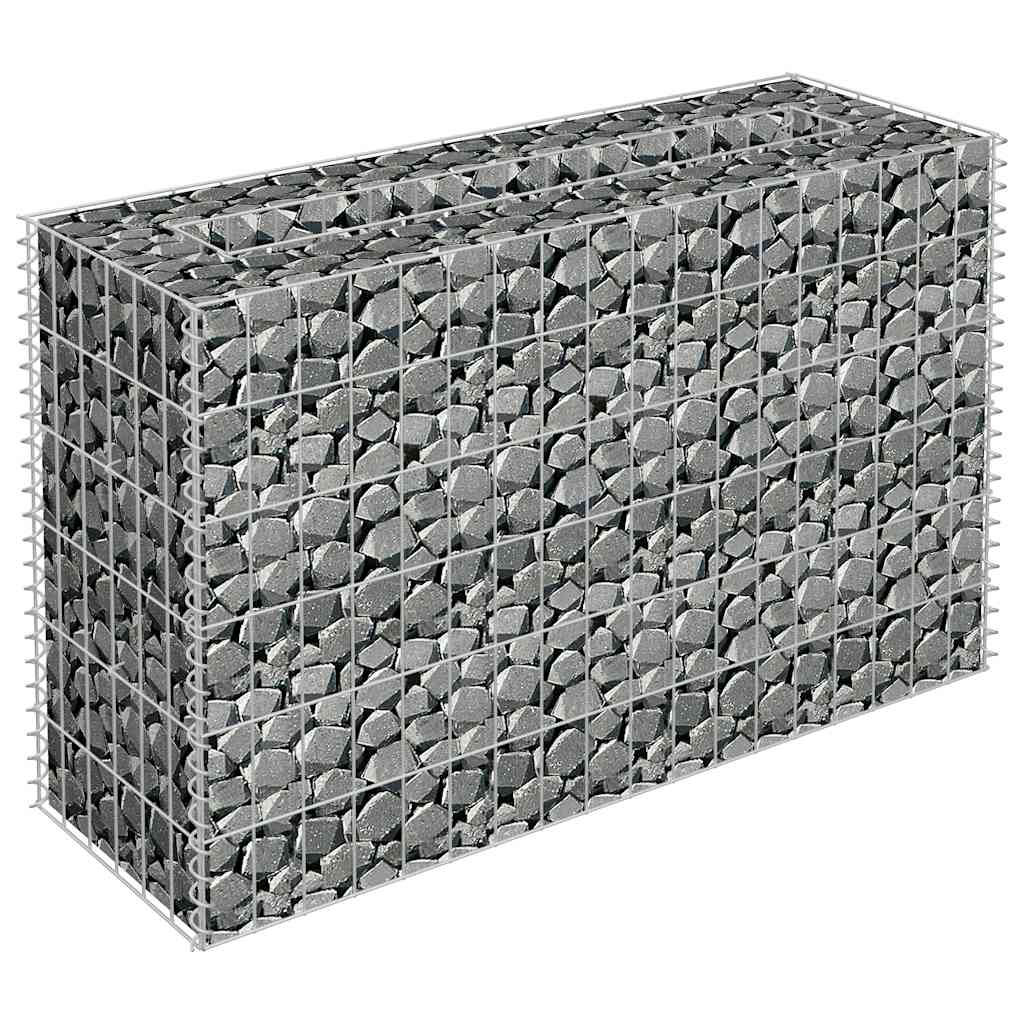 Gabion Raised Bed Galvanised Steel 90x30x60 cm