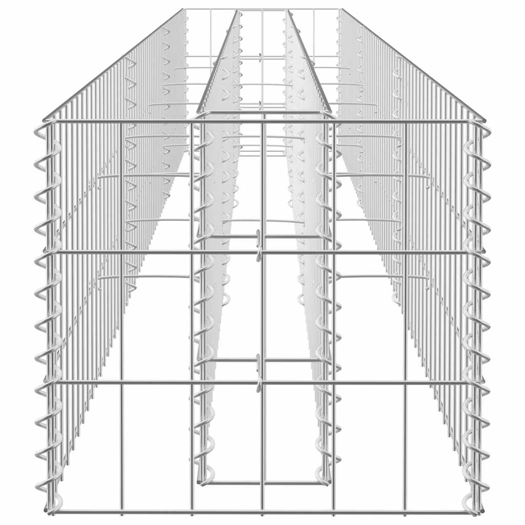 Gabion Raised Bed Galvanised Steel 270x30x30 cm