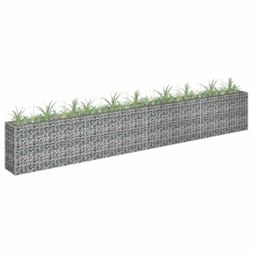 Gabion Raised Bed Galvanised Steel 360x30x60 cm