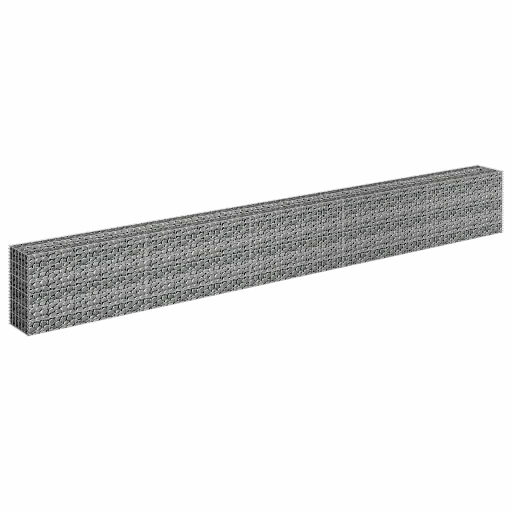 Gabion Raised Bed Galvanised Steel 450x30x60 cm