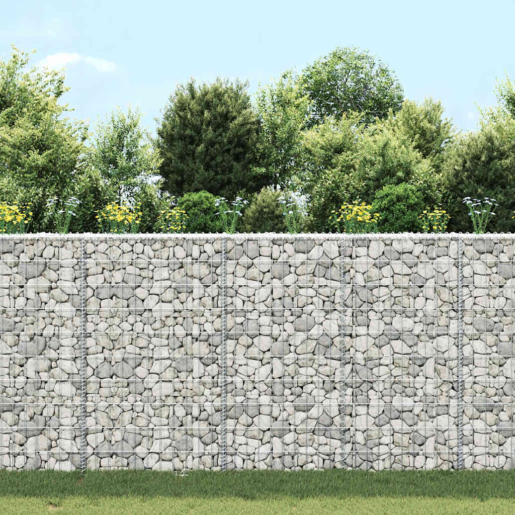 Trapezium Gabion Raised Bed Galvanised Steel 100x20x100 cm