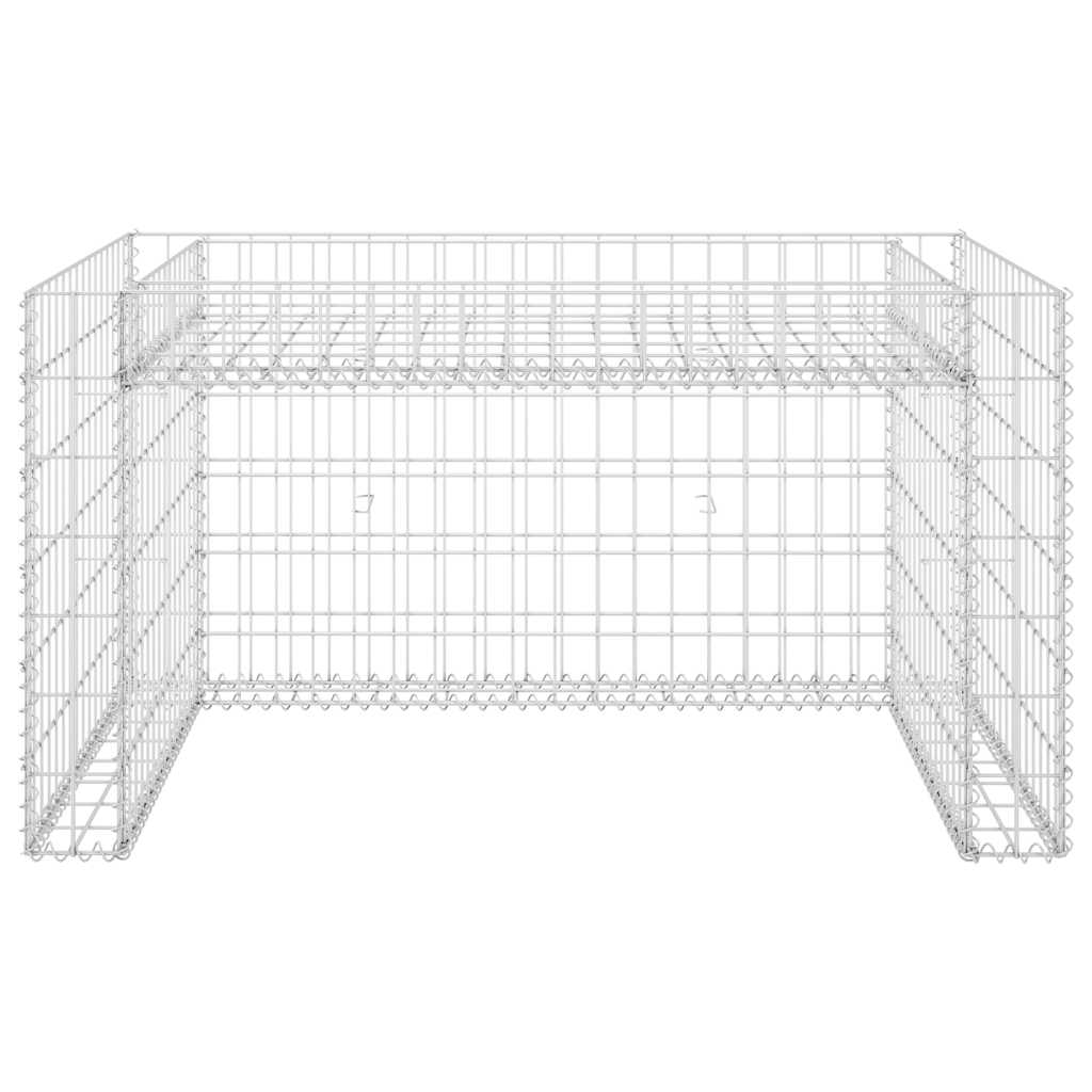 Lawn Mower Garage with Raised Bed 110x80x60 cm Steel Wire