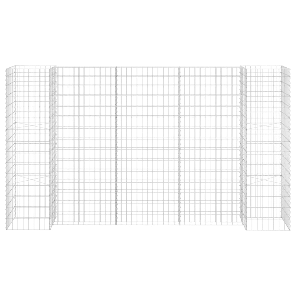 H-Shaped Gabion Planter Steel Wire 260x40x150 cm