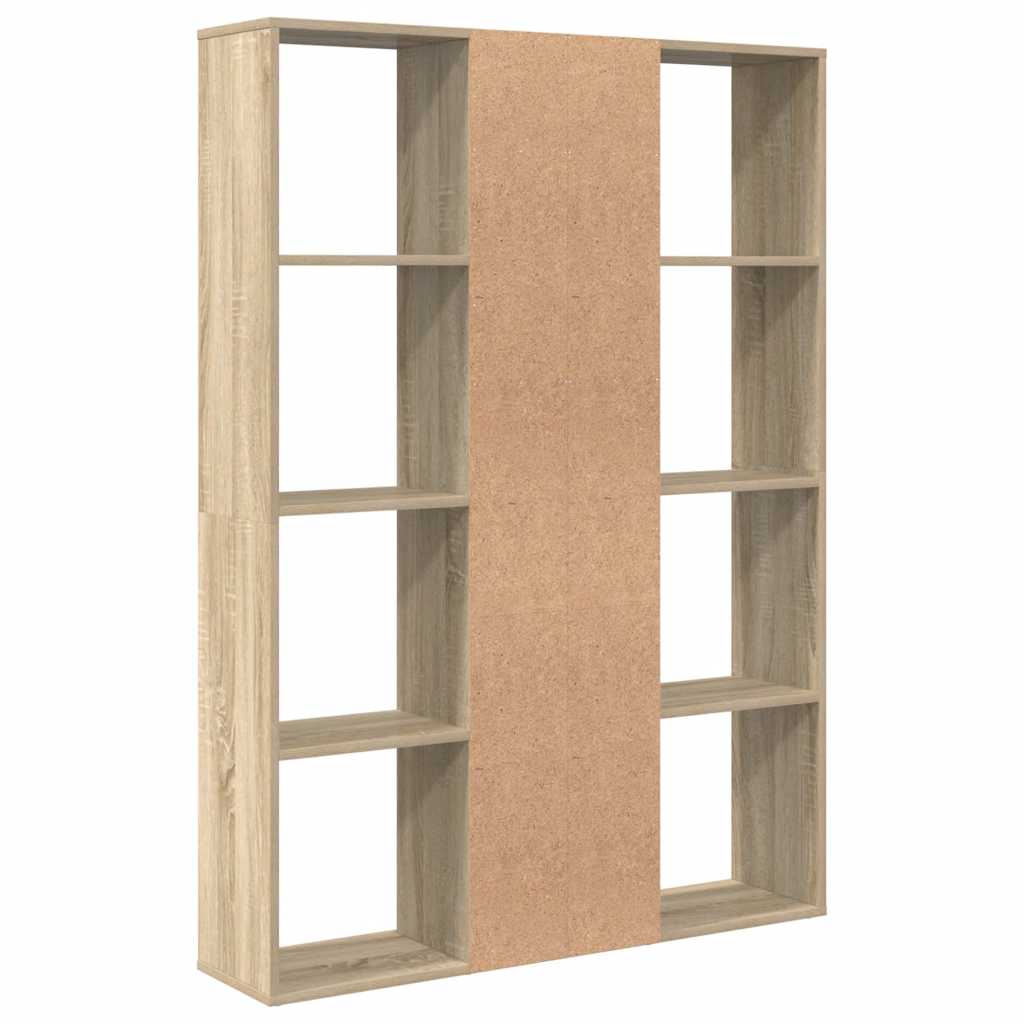 Room Divider/Book Cabinet Sonoma Oak 100x24x140 cm Engineered Wood